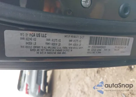 2017 Dodge Challenger Sxt из США, поврежденный, VIN 2C3CDZAG0HH594523